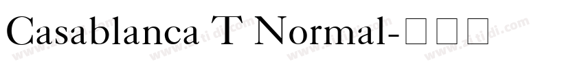 Casablanca T Normal字体转换